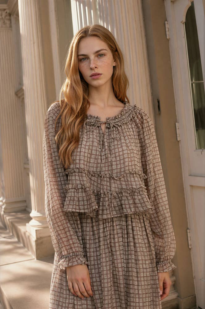 PENNY PLAID TOP