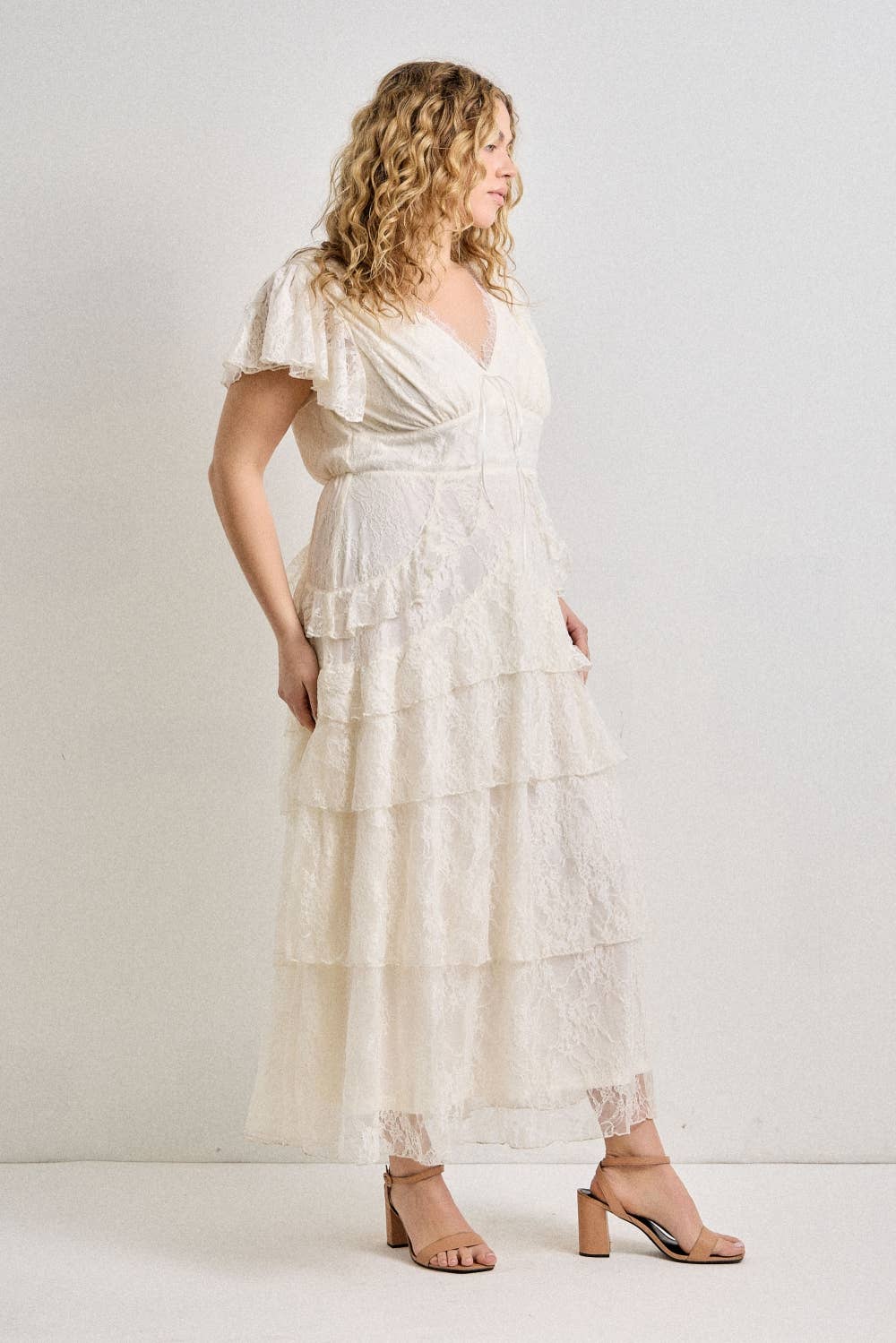 Peony Lace Layered Dress