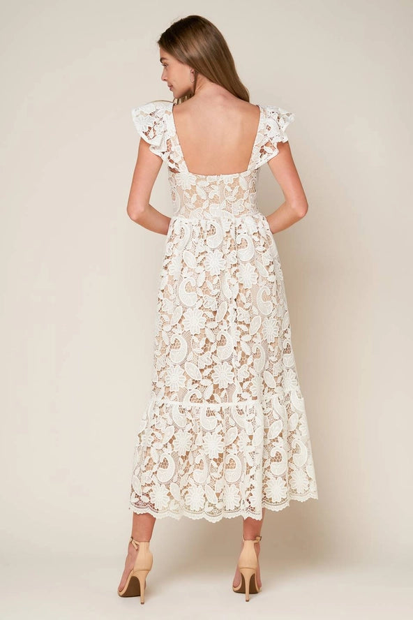 Fayette Lace Midi