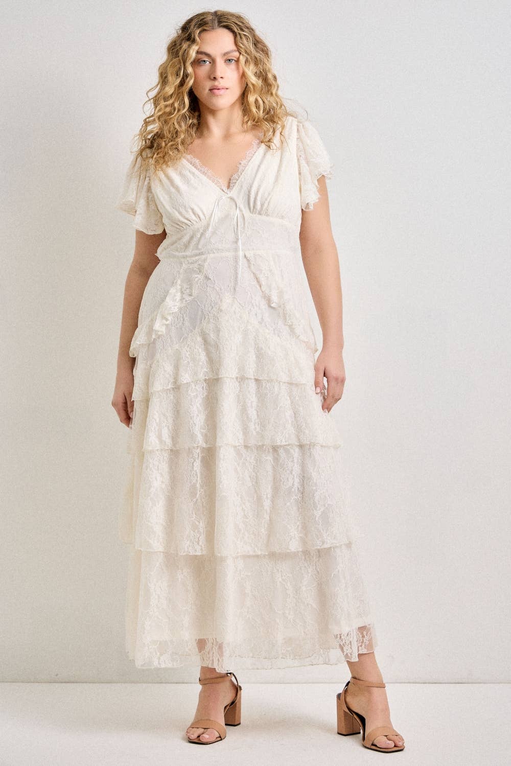 Peony Lace Layered Dress