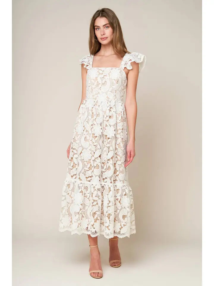 Fayette Lace Midi