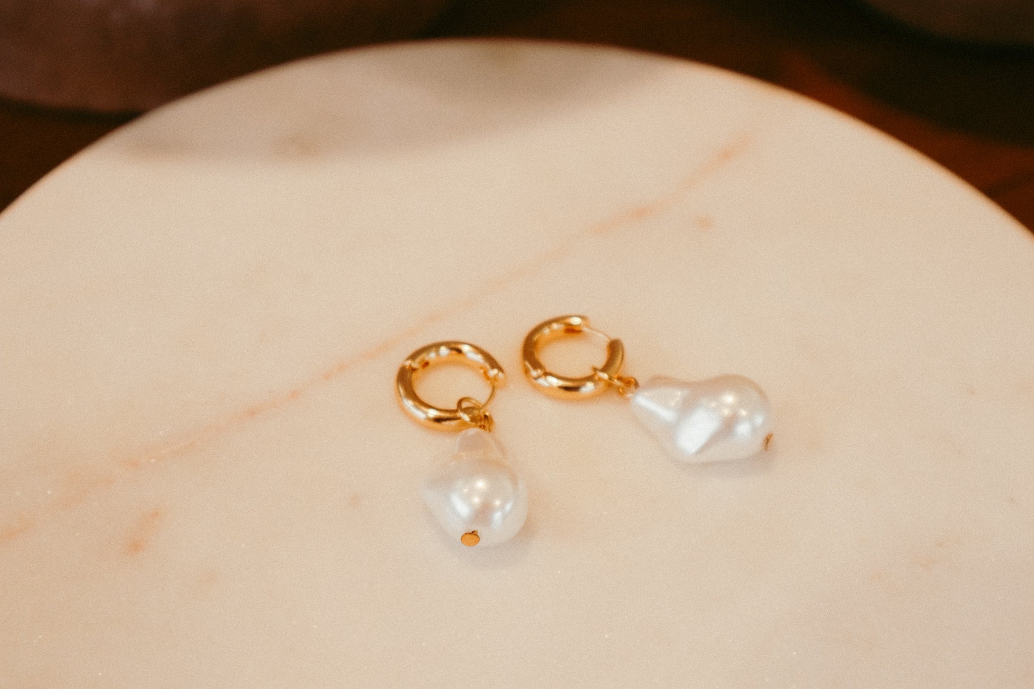 Calla Pearl Bridal Earrings