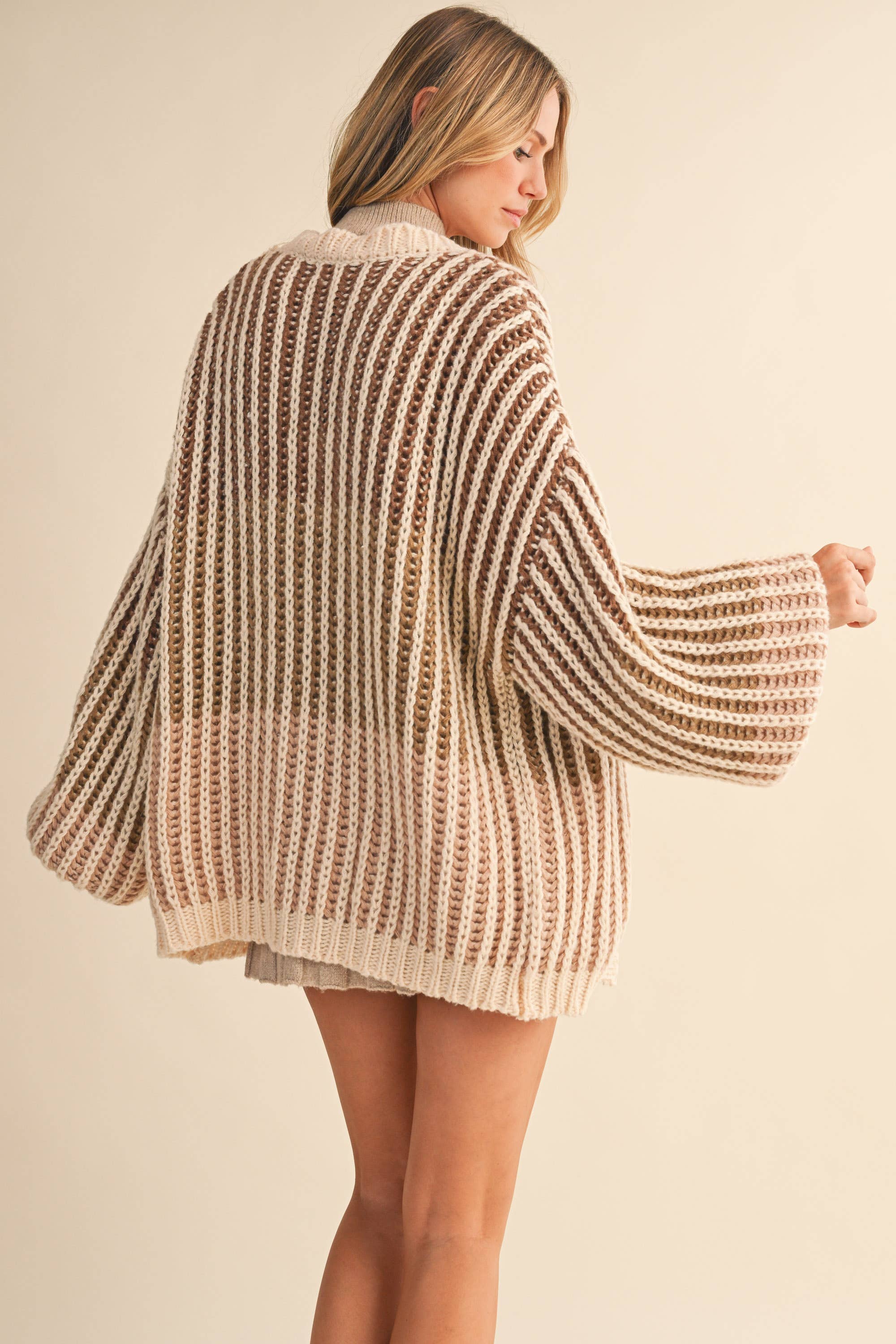 OMBRE CHUNKY CARDIGAN