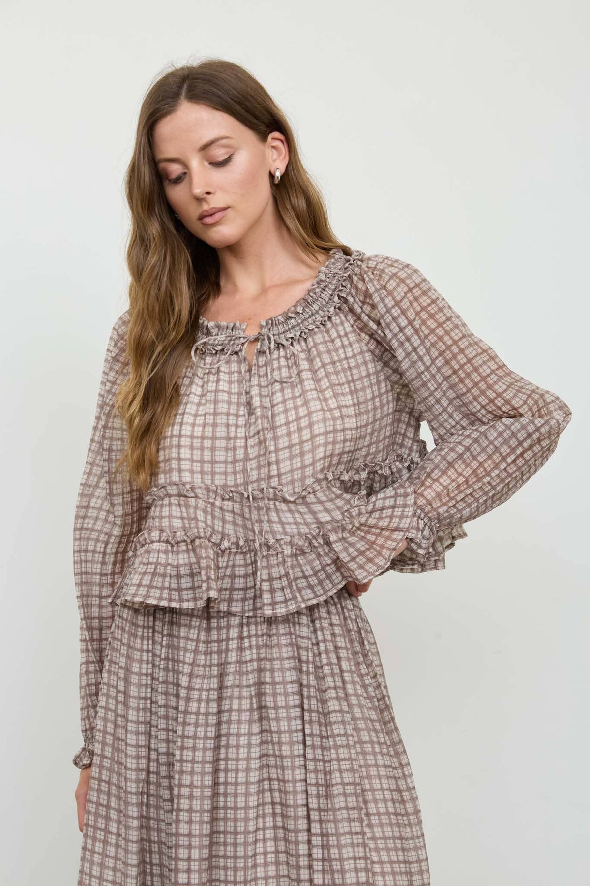 PENNY PLAID TOP