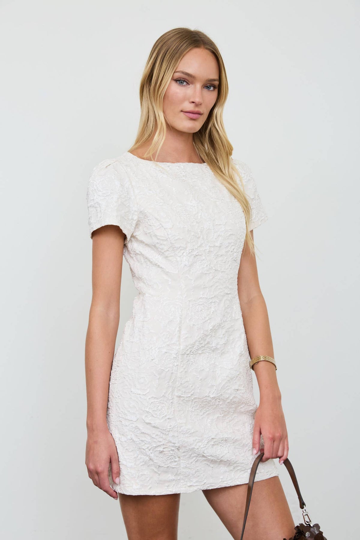 ROSE JAQUARD DRESS