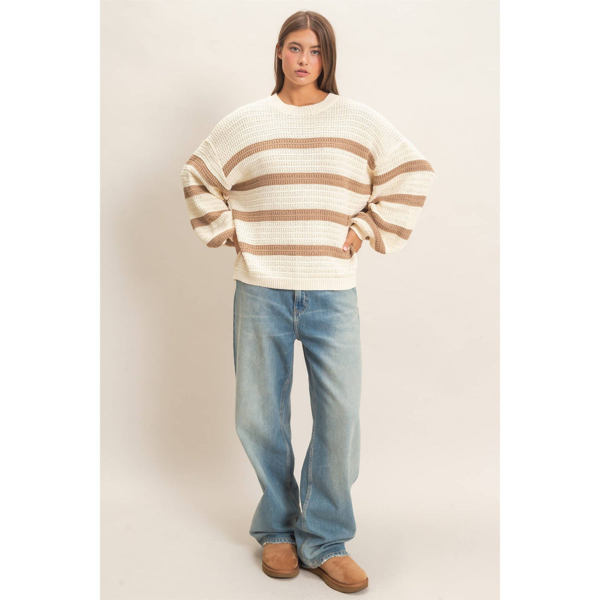 Striped Oversized Sweater