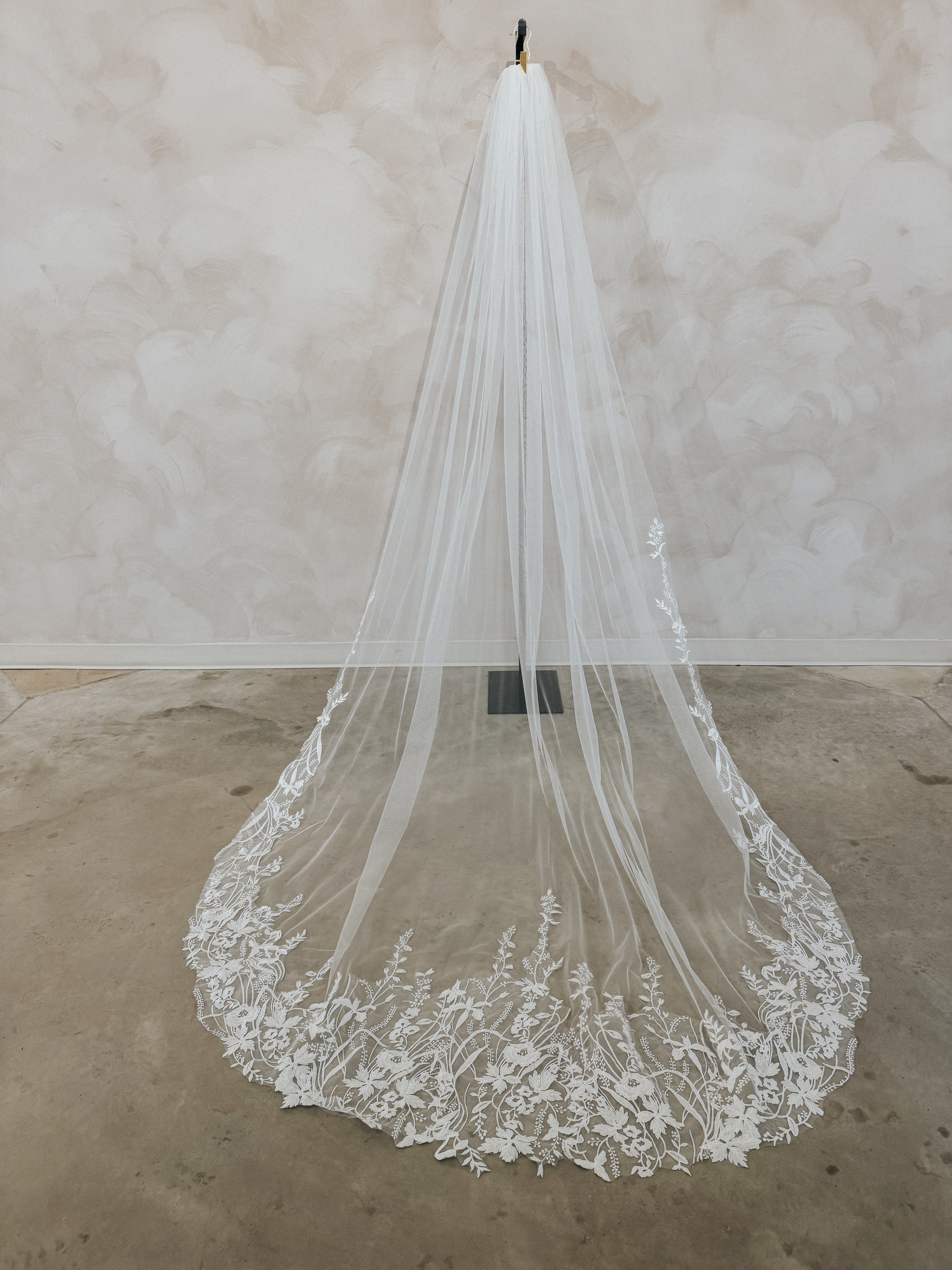 GARDENIA- Garden Floral Lace Veil