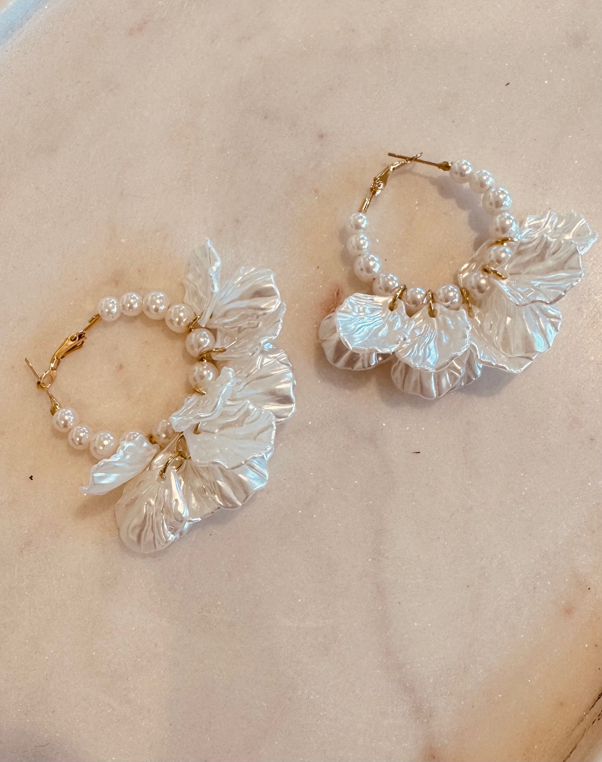 Posie Halo Hoop Bridal Earrings