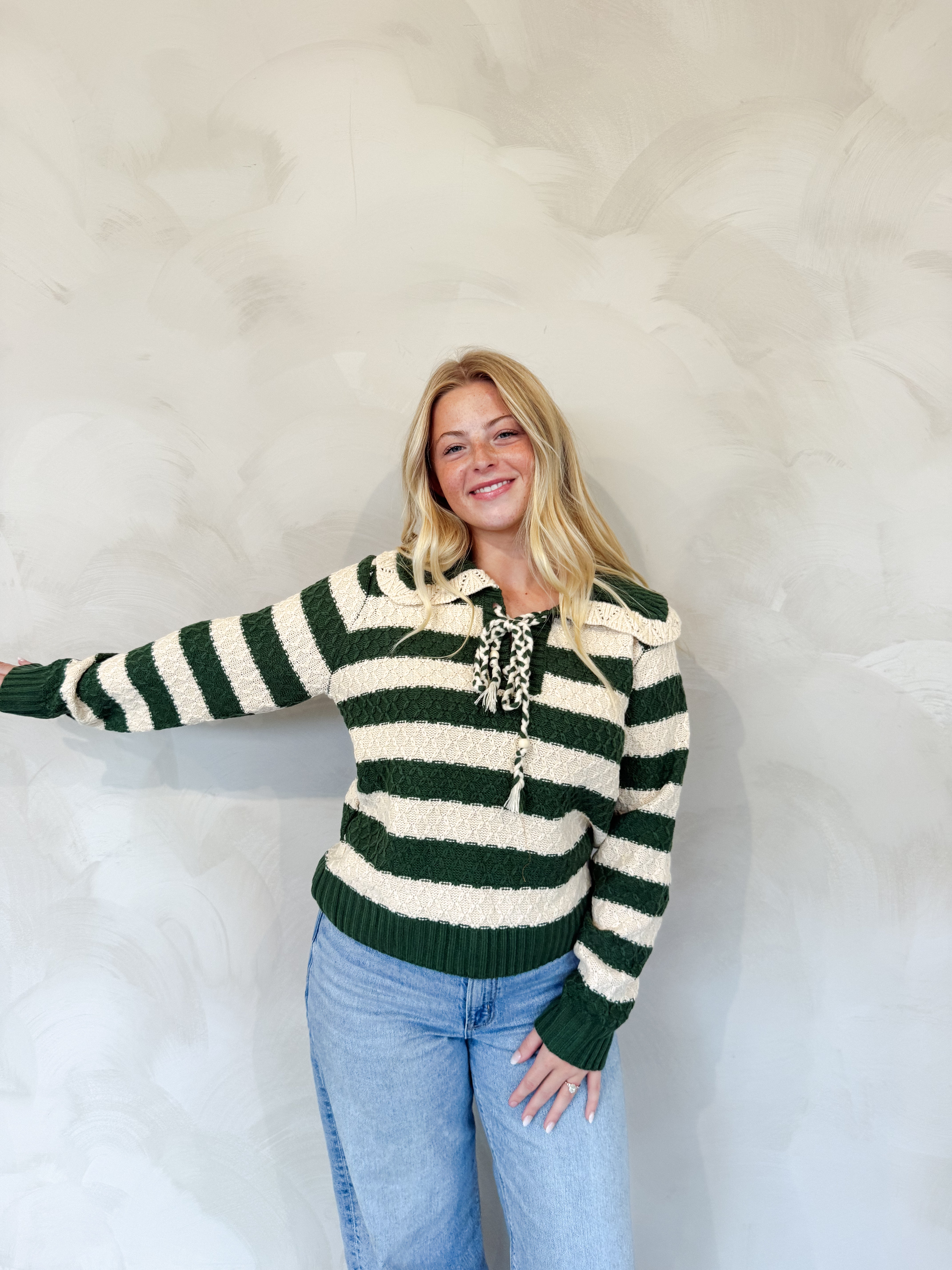 Striped Knit Sweater