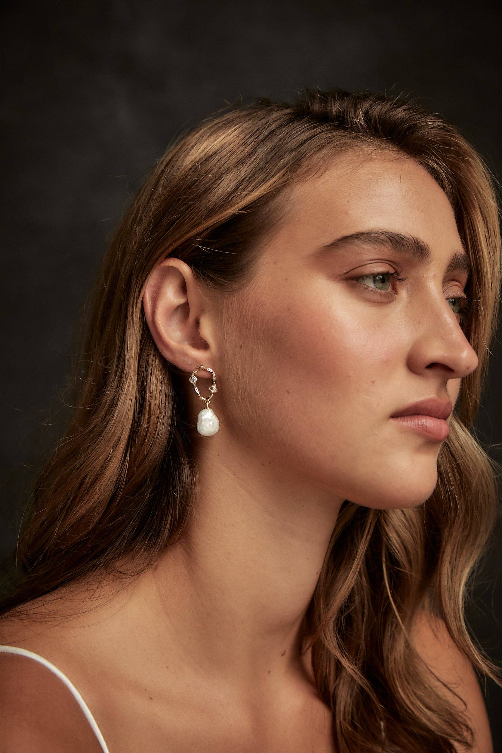 Hannah Pearl Drop Earrings