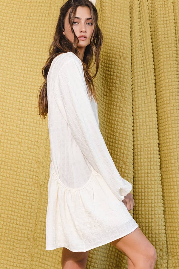 Dropped Pouch Pockets Solid Romper