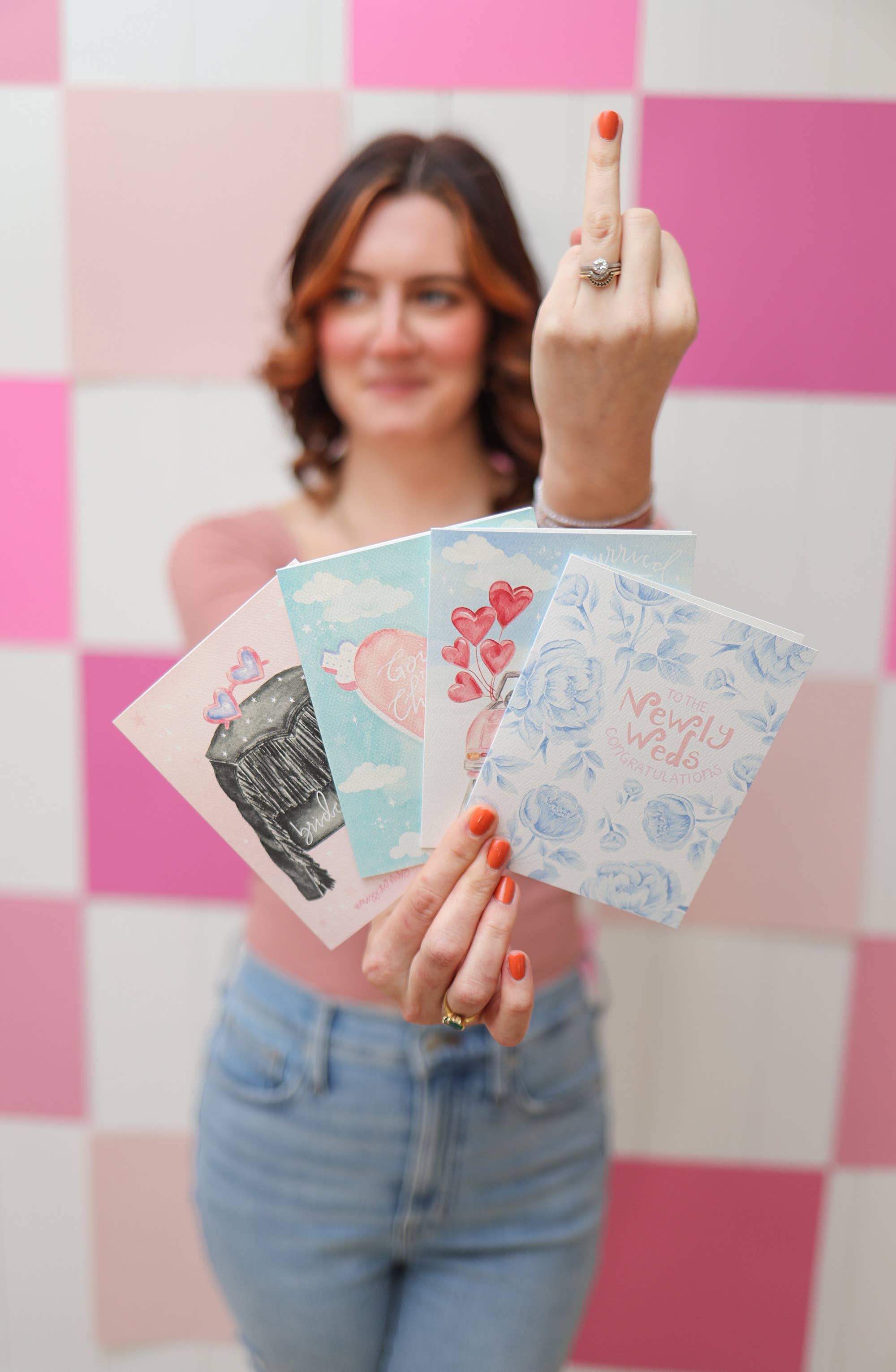 Congratulations to the newlyweds card