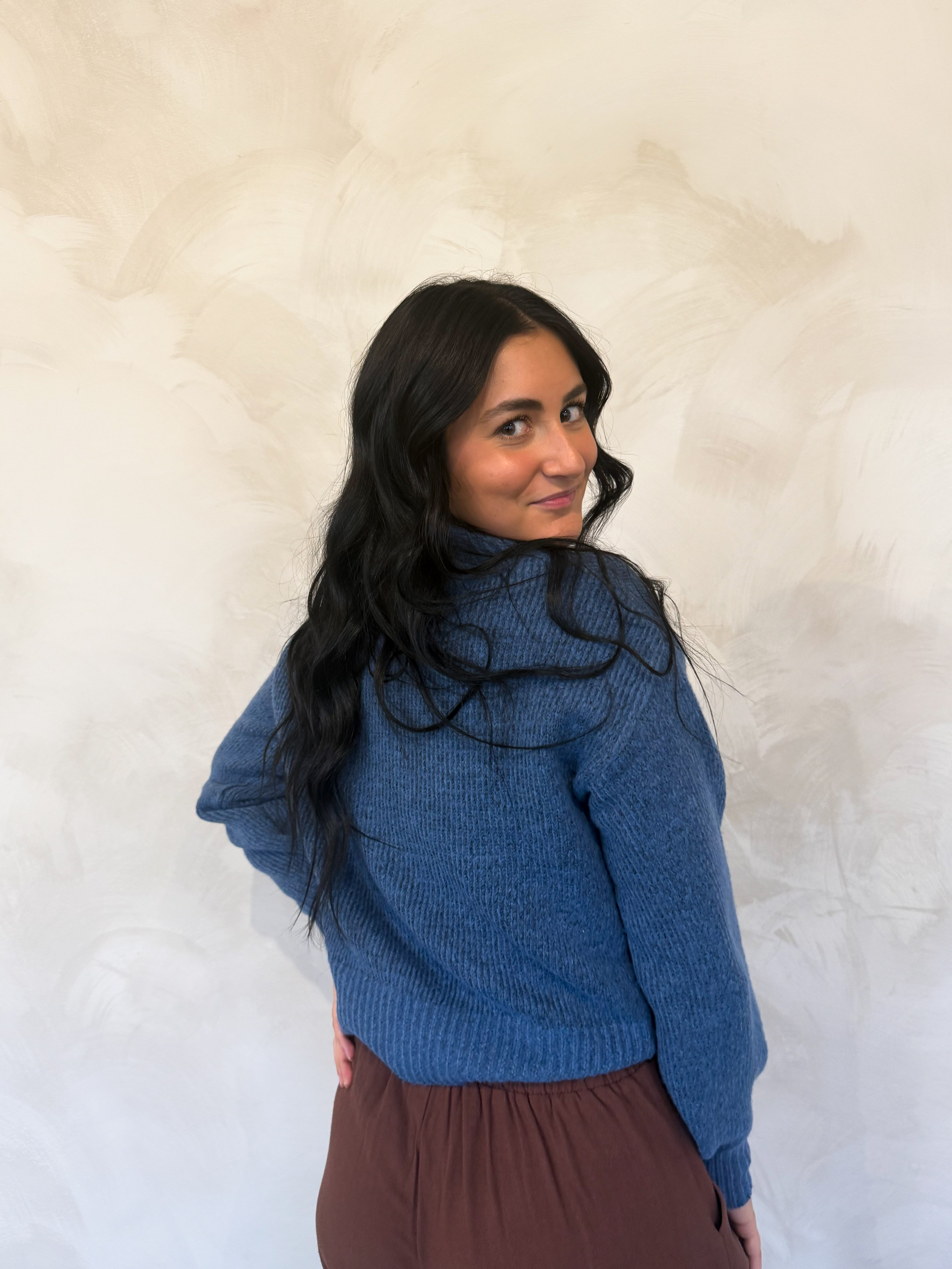 CARI BLUE CARDIGAN