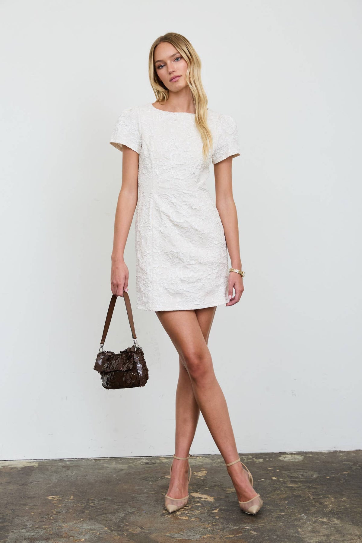 ROSE JAQUARD DRESS