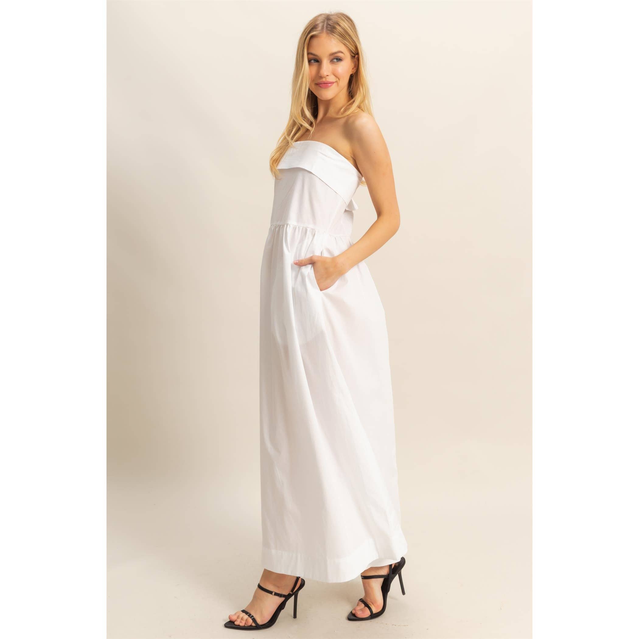 Chelsea Strapless Midi Dress