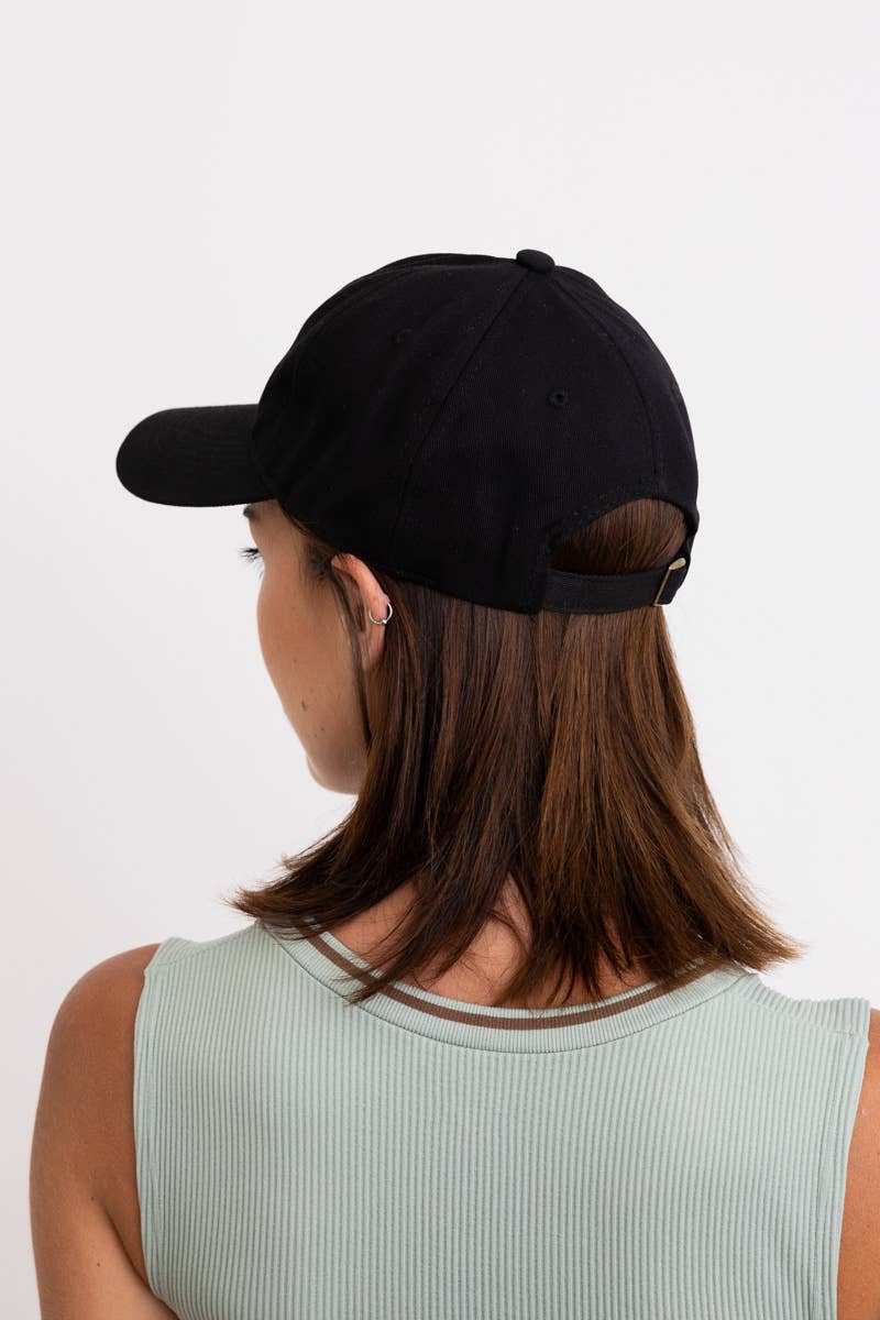 Bow Embroidered Baseball Cap