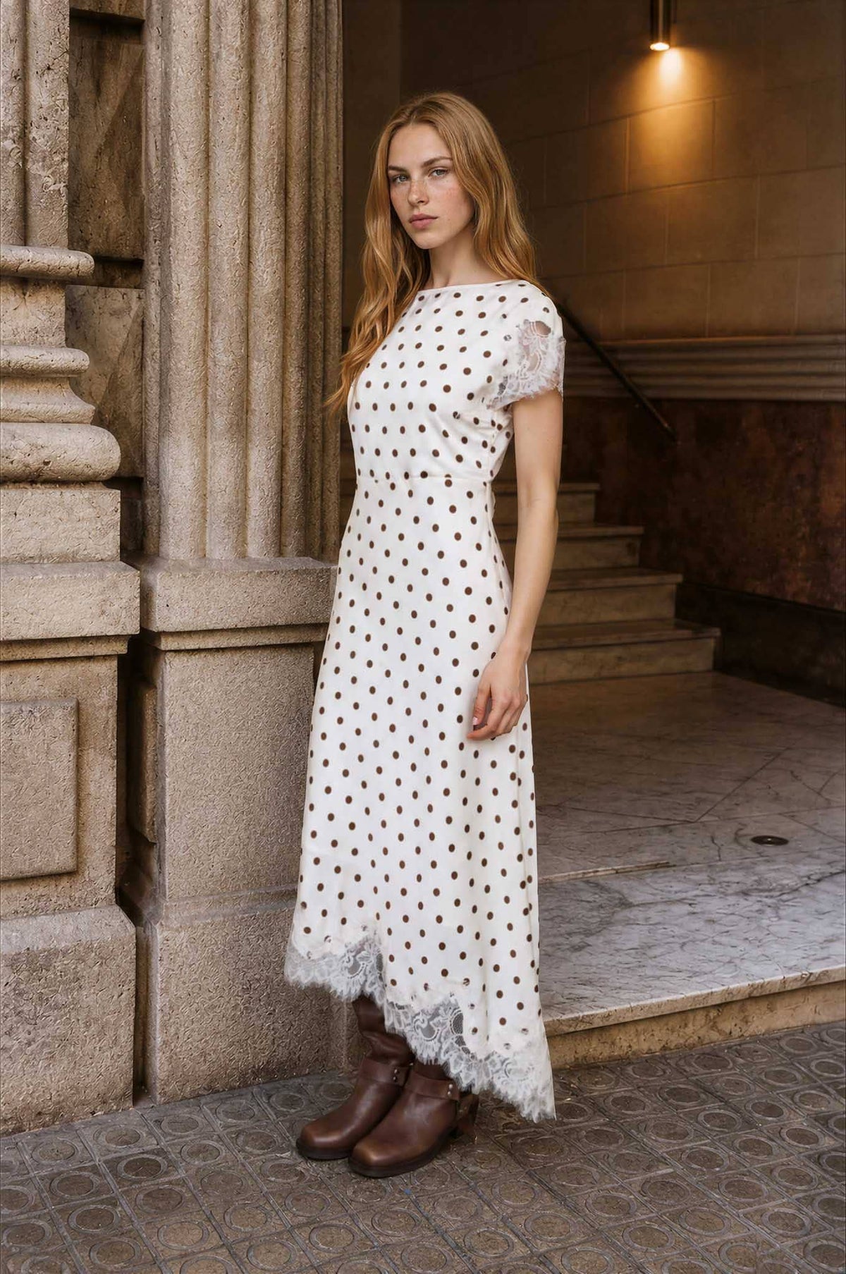 SANDRA SATIN POLKA DOT