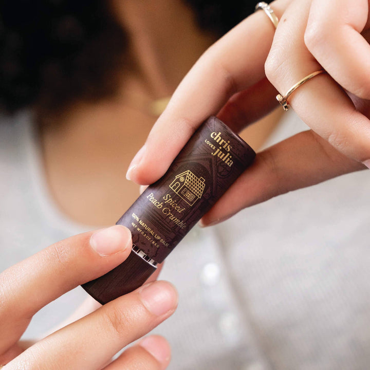 Poppy & Pout Lip Balm Spiced Peach Crumble