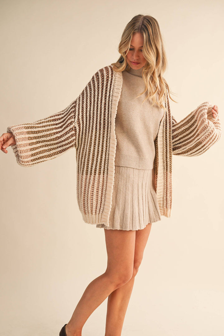 OMBRE CHUNKY CARDIGAN
