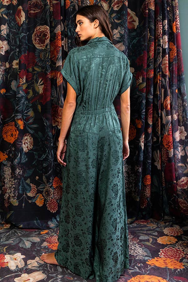 JANNA JACQUARD JUMPSUIT