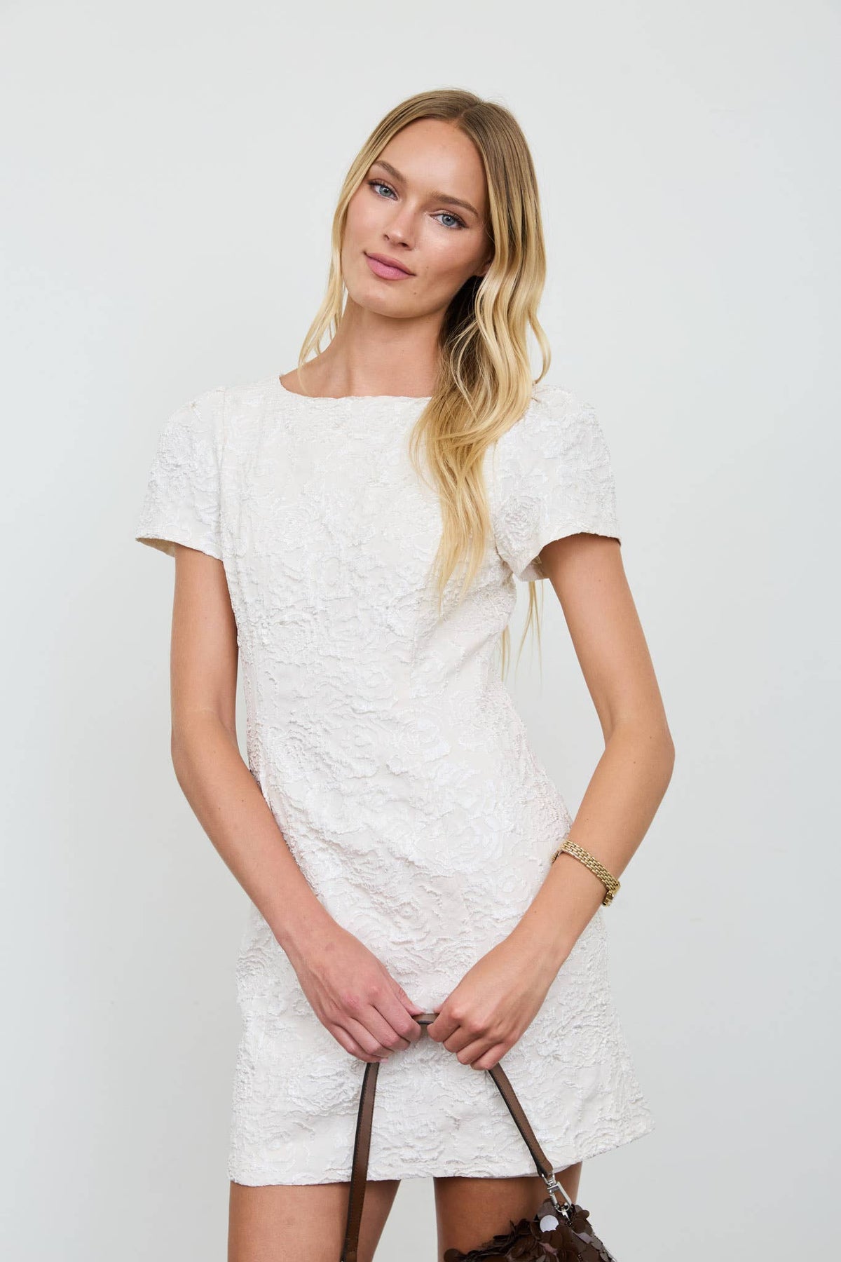 ROSE JAQUARD DRESS