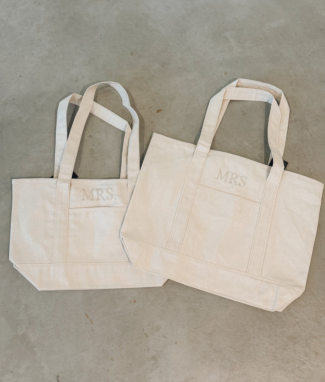 MRS Embroidered Boat Tote