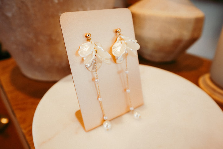 Wisteria Bloom Bridal Earrings