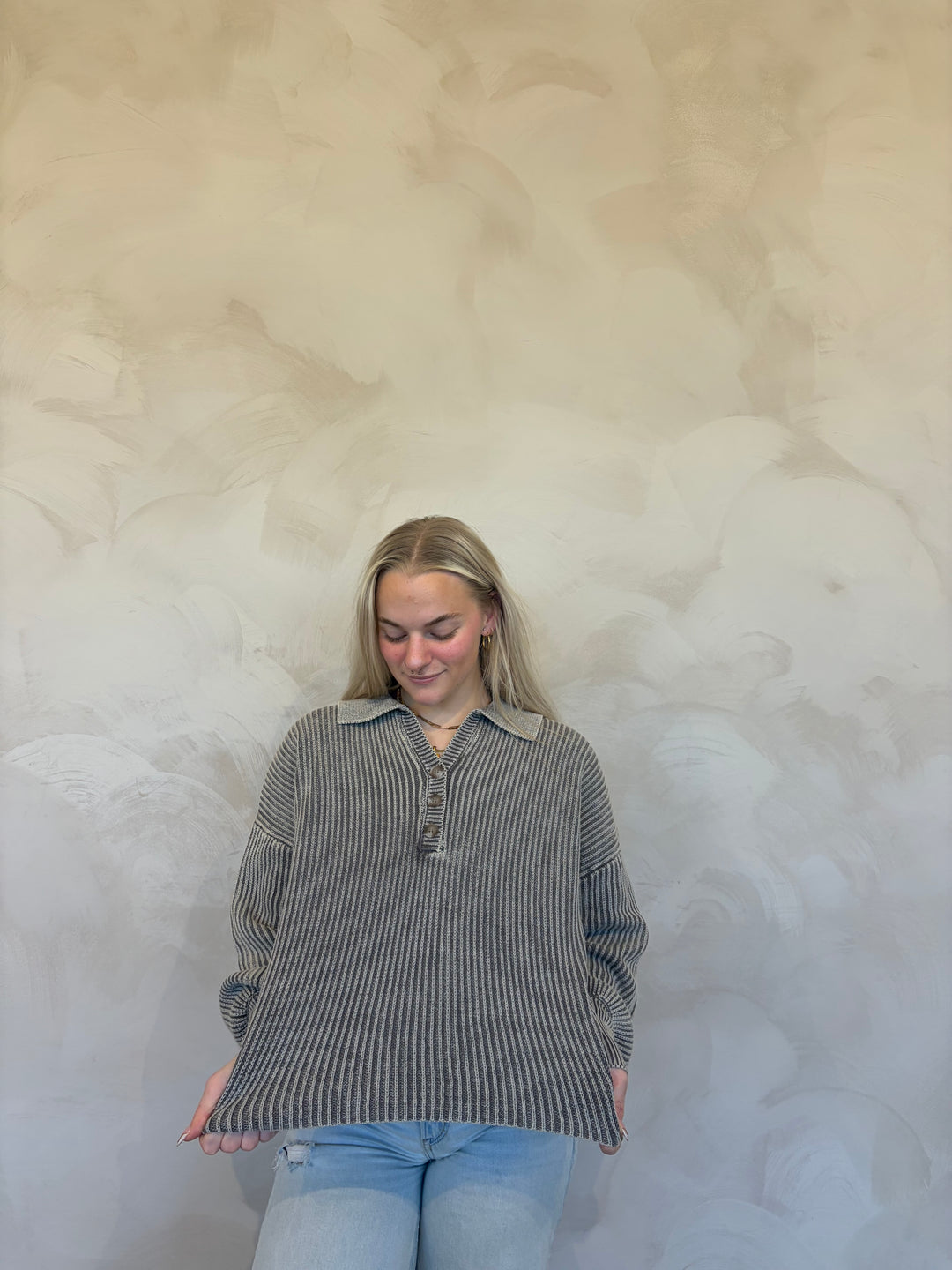 Kimmy Collared Henley