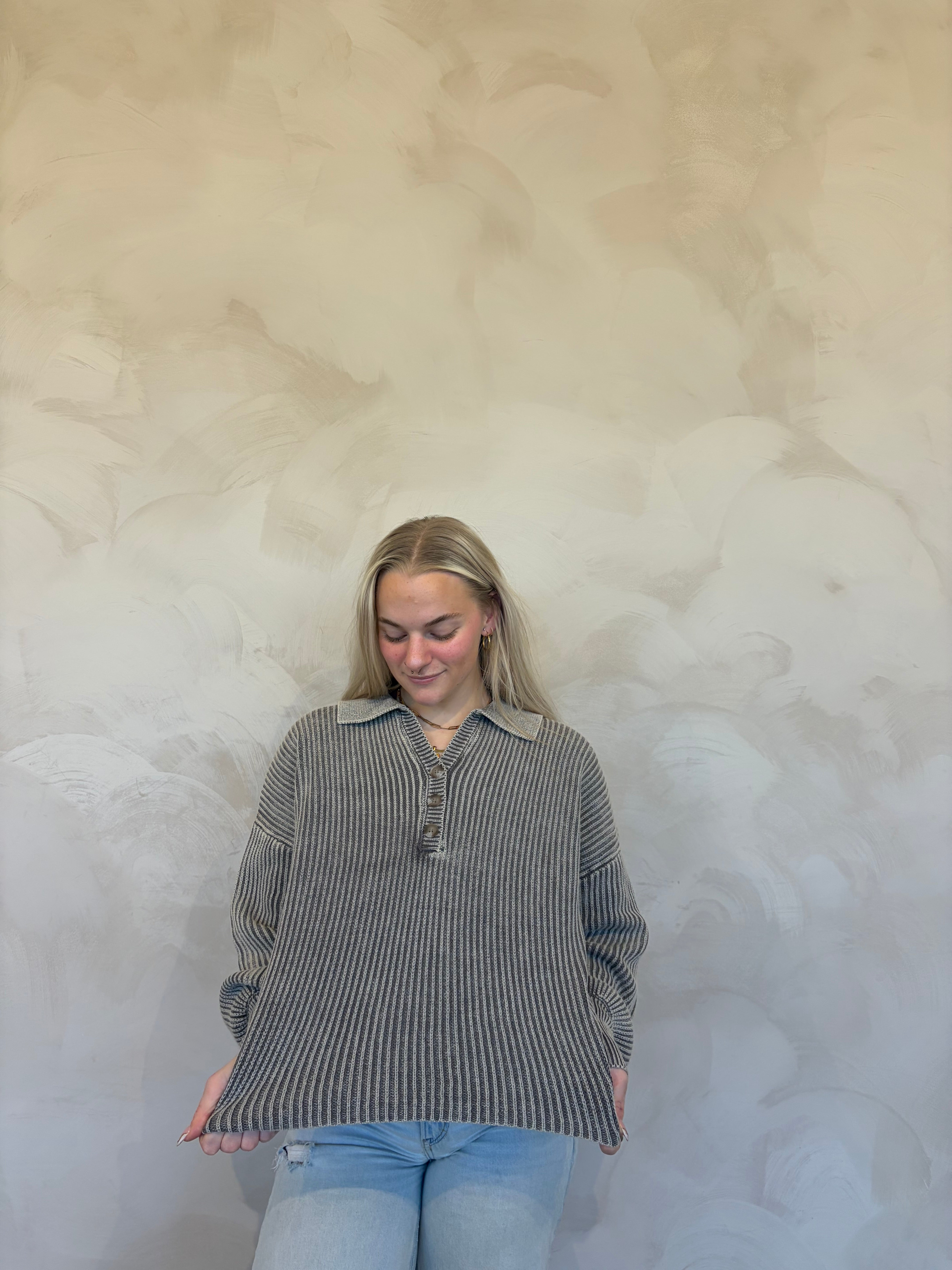 Kimmy Collared Henley