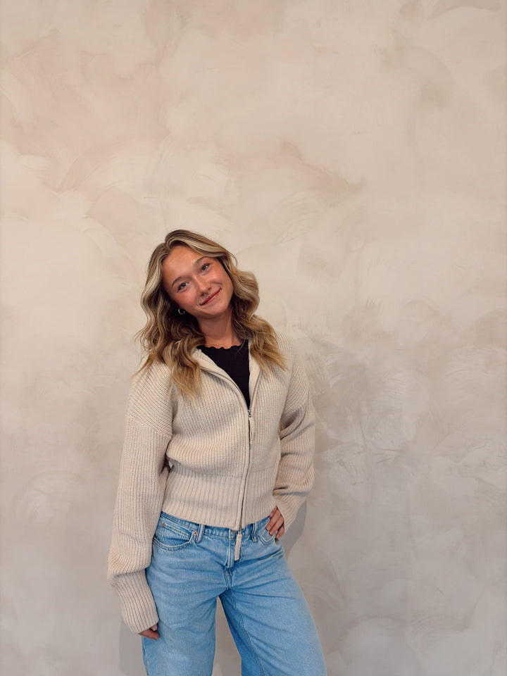 Connie Collard Zip Sweater