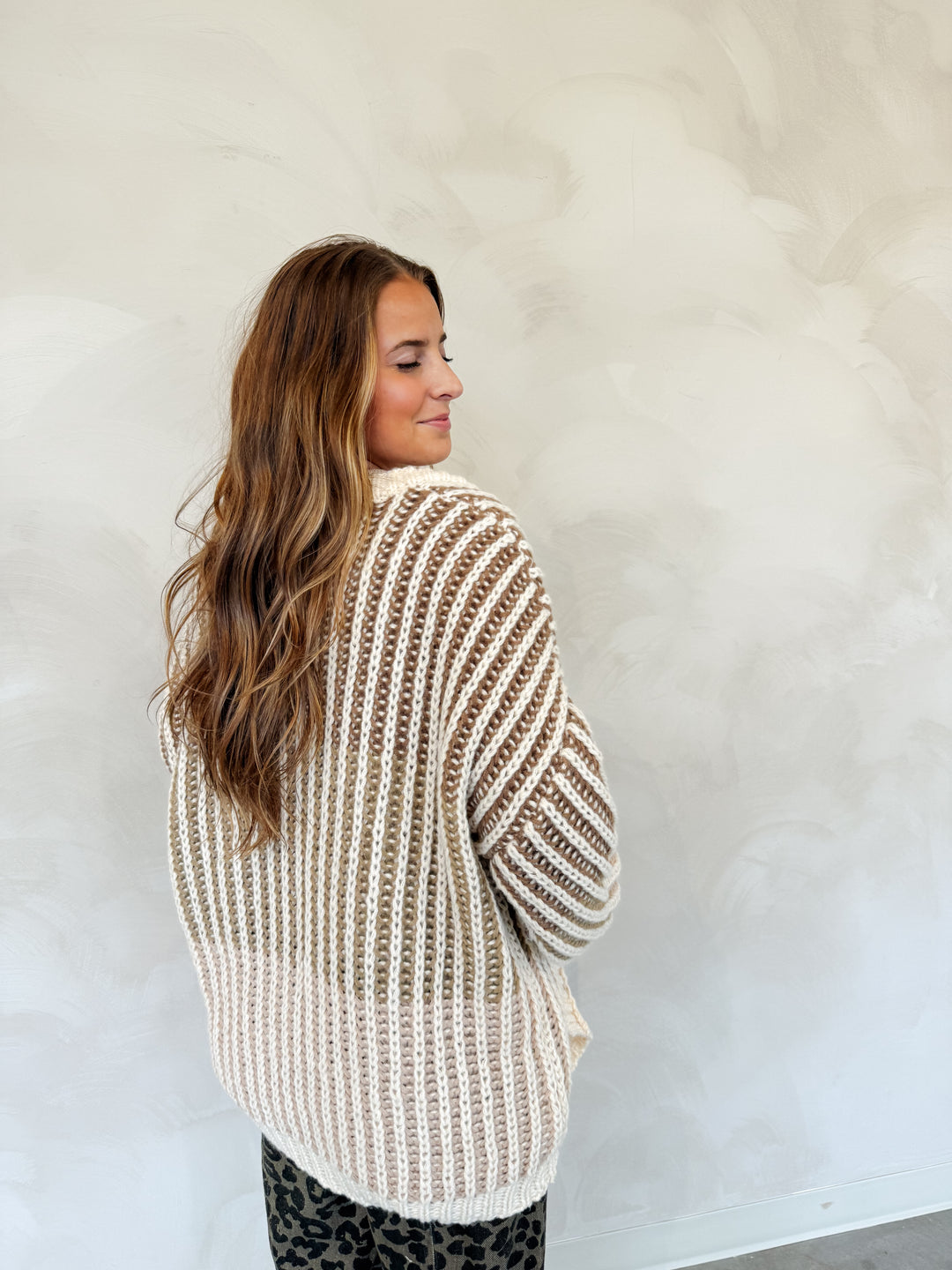 OMBRE CHUNKY CARDIGAN
