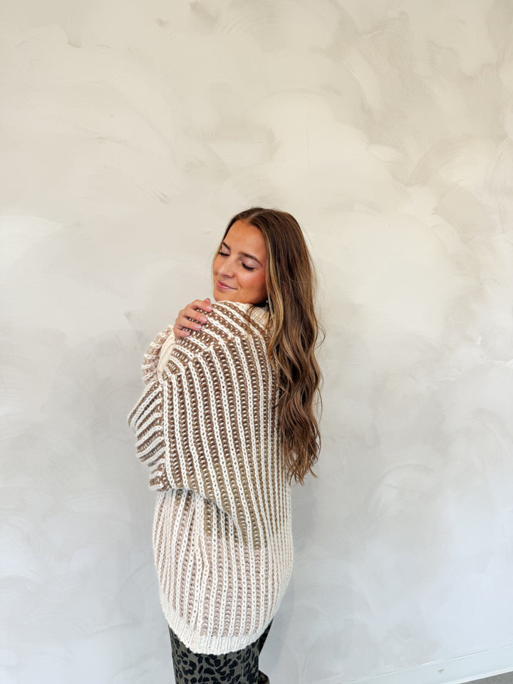 OMBRE CHUNKY CARDIGAN