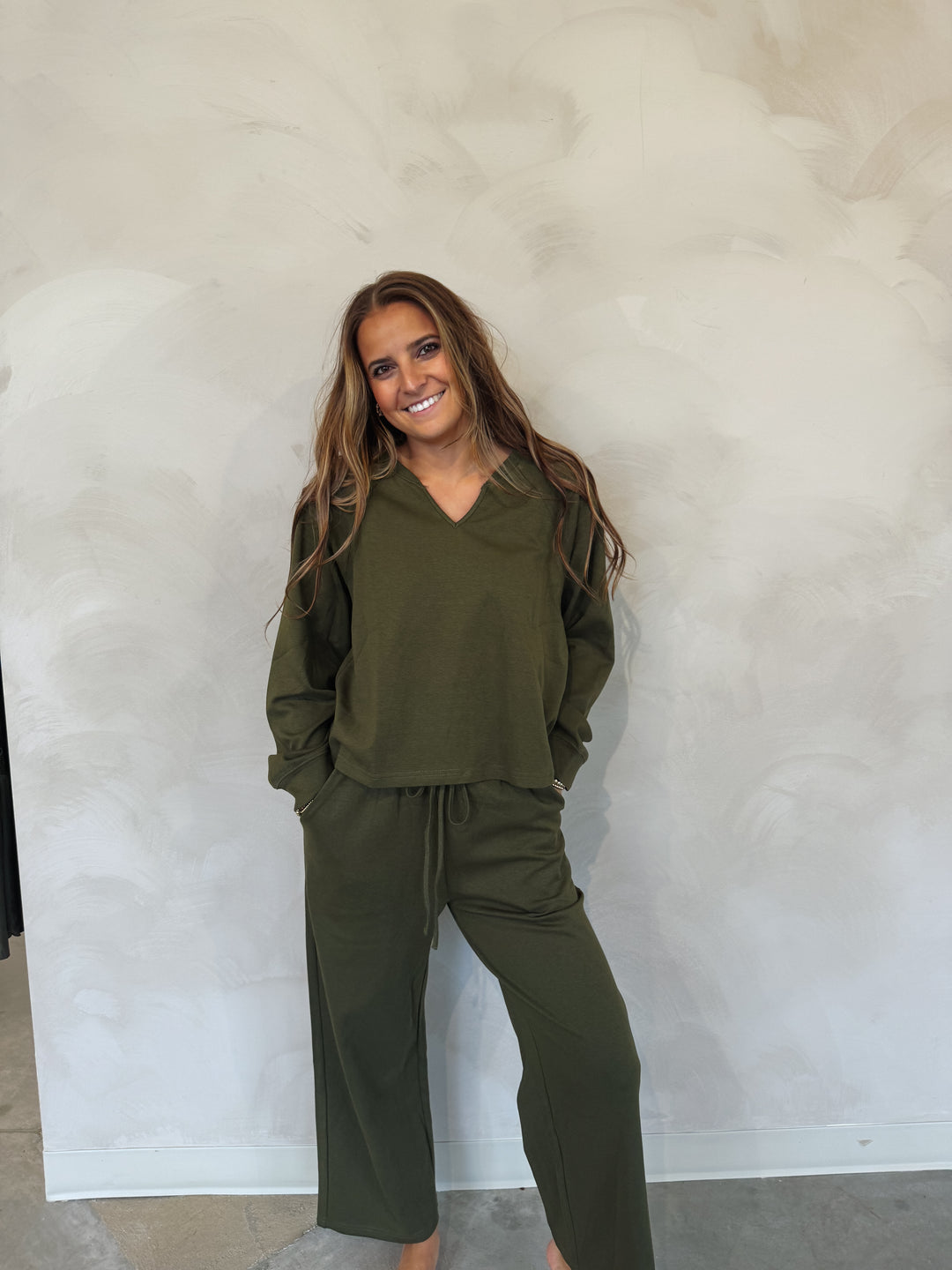 Relaxed V-Neck Lounge Set