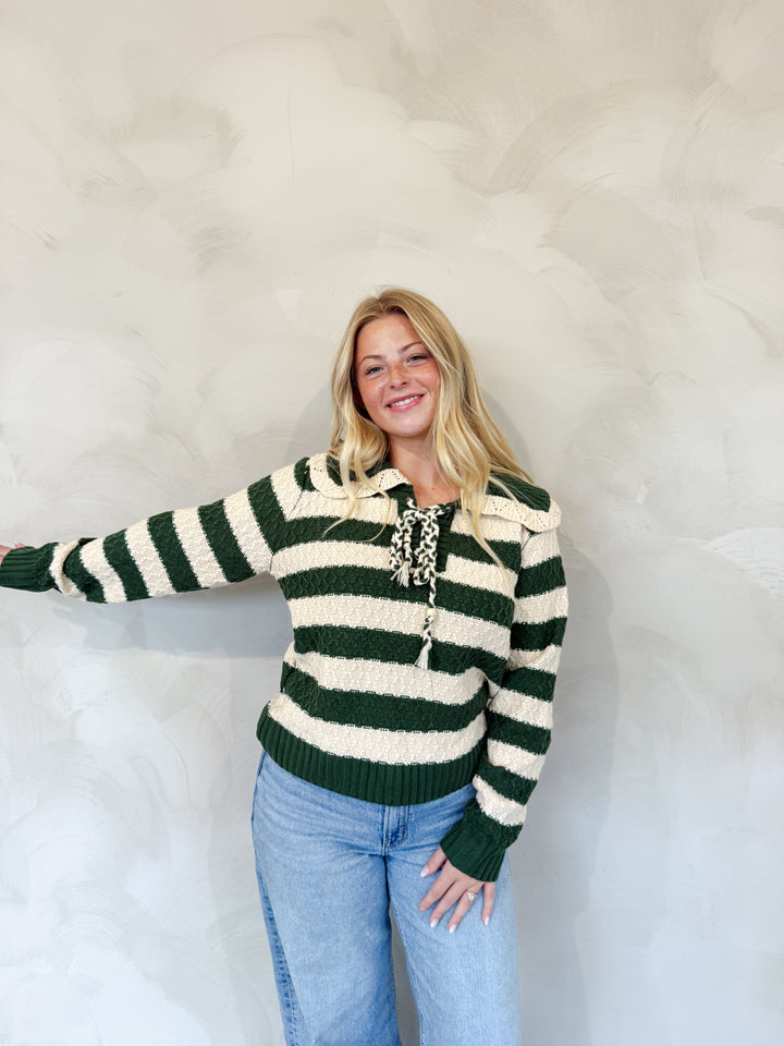 Striped Knit Sweater