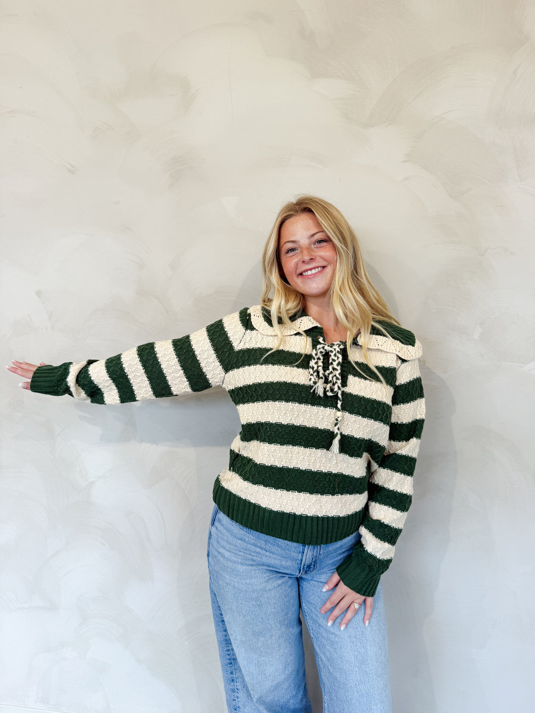 Striped Knit Sweater