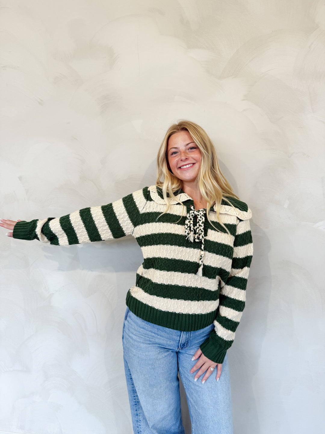 Striped Knit Sweater