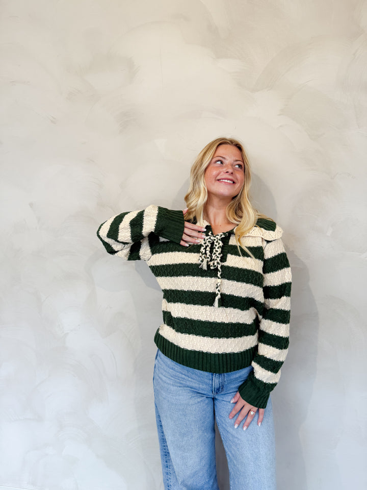 Striped Knit Sweater