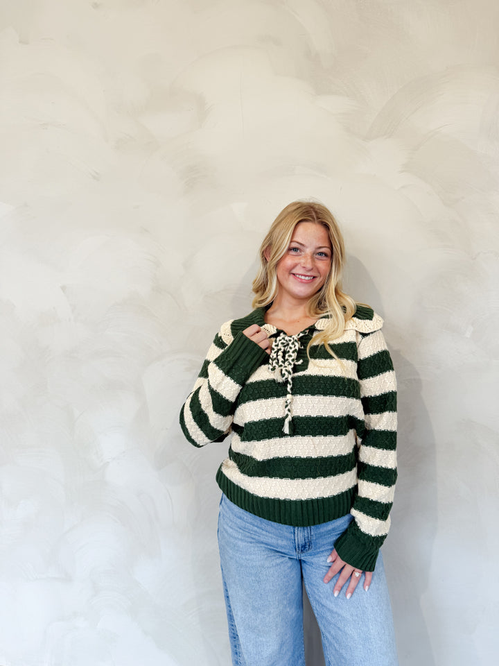 Striped Knit Sweater