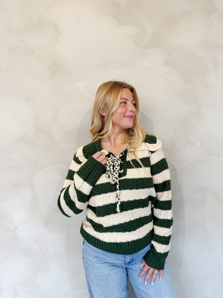 Striped Knit Sweater