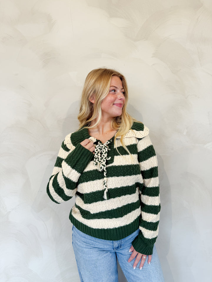 Striped Knit Sweater