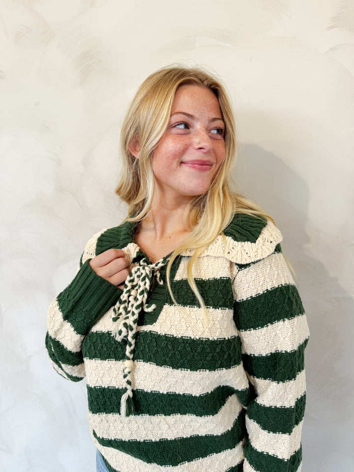 Striped Knit Sweater