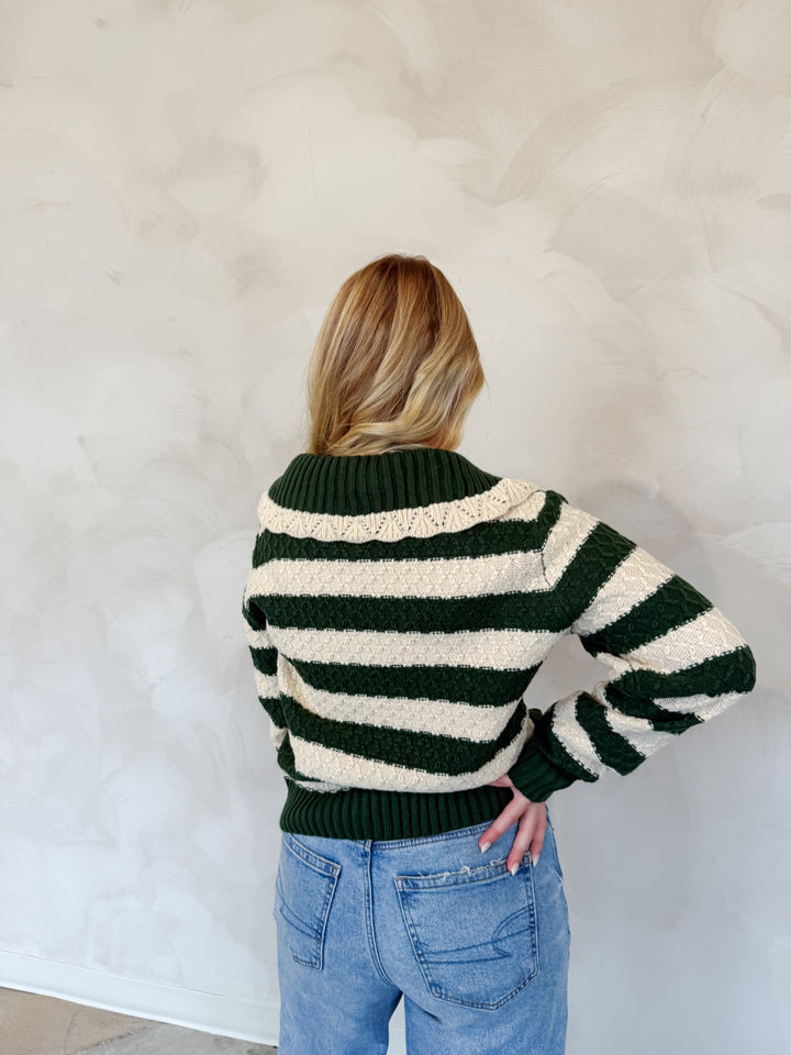 Striped Knit Sweater