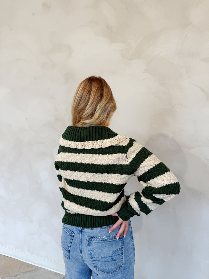 Striped Knit Sweater