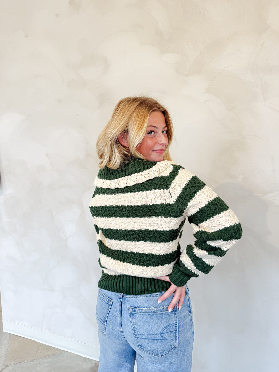 Striped Knit Sweater