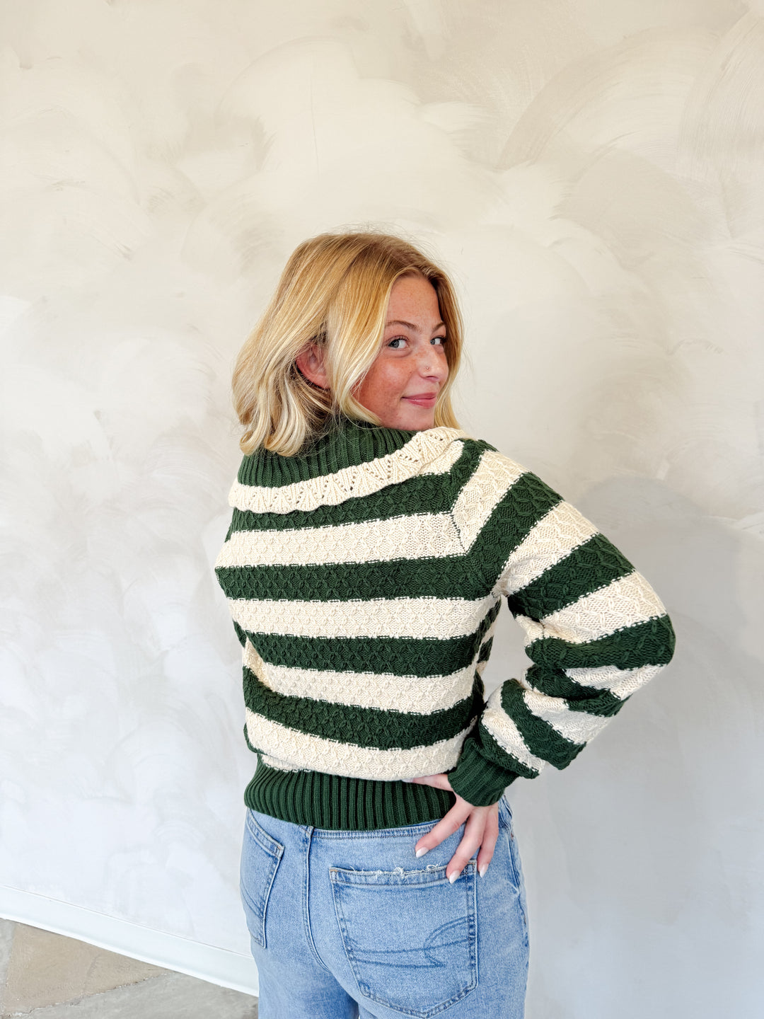 Striped Knit Sweater