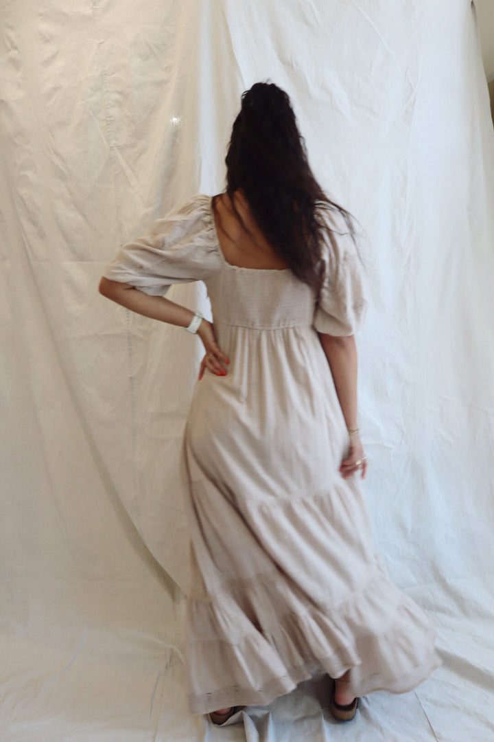 LACE INSET MAXI DRESS