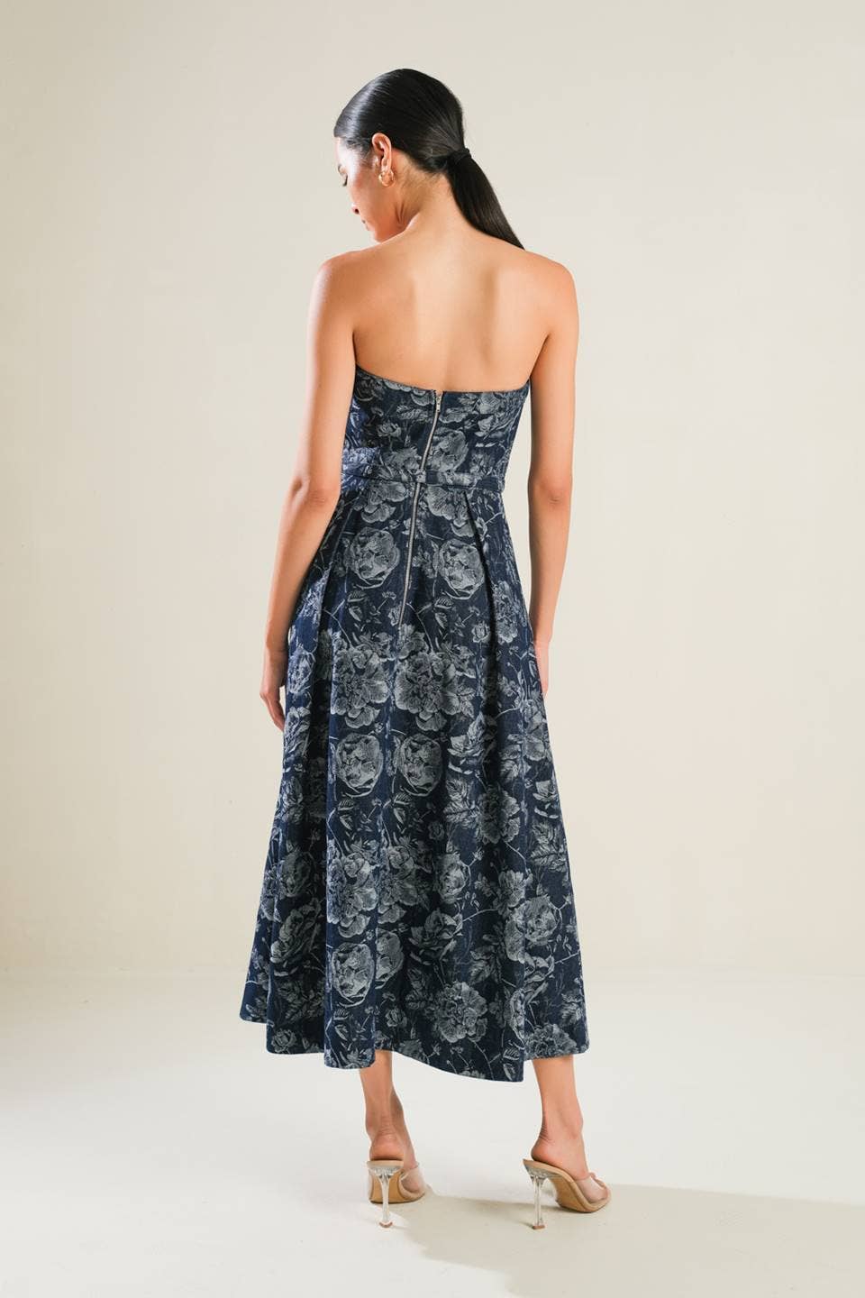 Rosey Denim Midi Dress