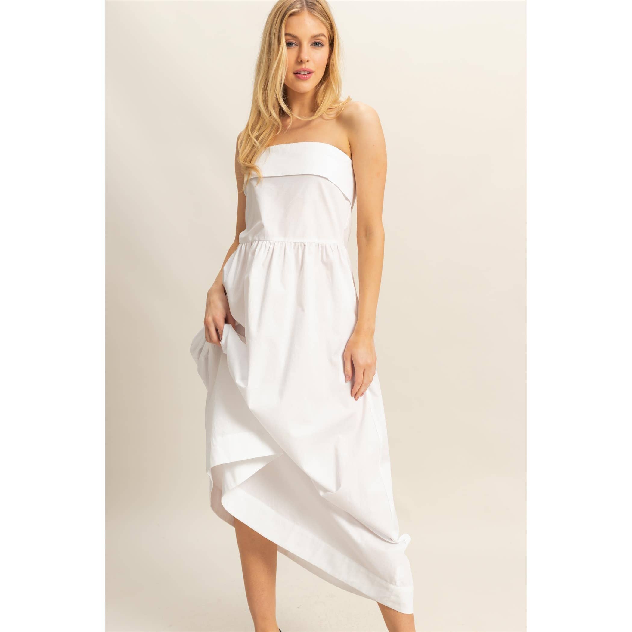 Chelsea Strapless Midi Dress